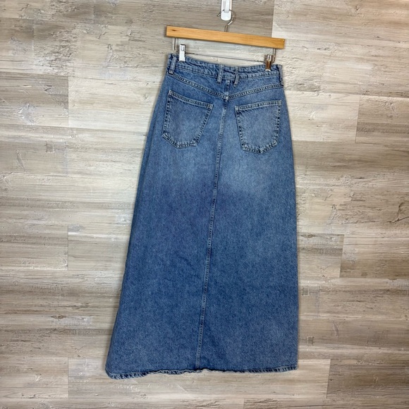 We The Free Come As You Are Denim Maxi Skirt size 6 - Picture 3 of 8